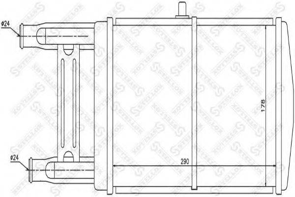 STELLOX 1025534SX Радіатор, охолодження двигуна