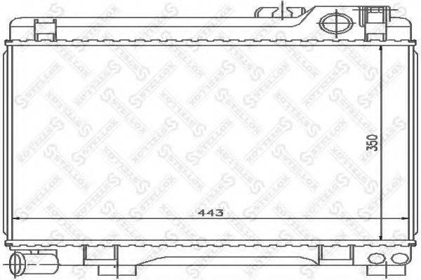 STELLOX 1025558SX Радіатор, охолодження двигуна