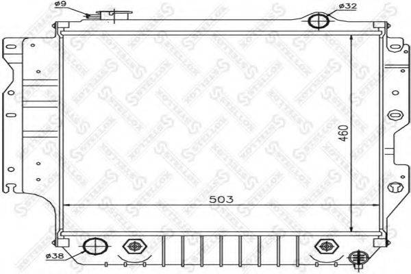 STELLOX 1025615SX Радіатор, охолодження двигуна