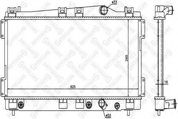 STELLOX 1025624SX Радіатор, охолодження двигуна