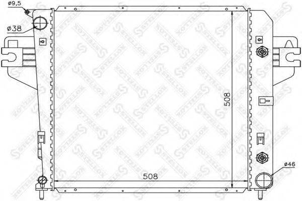 STELLOX 1025629SX Радіатор, охолодження двигуна