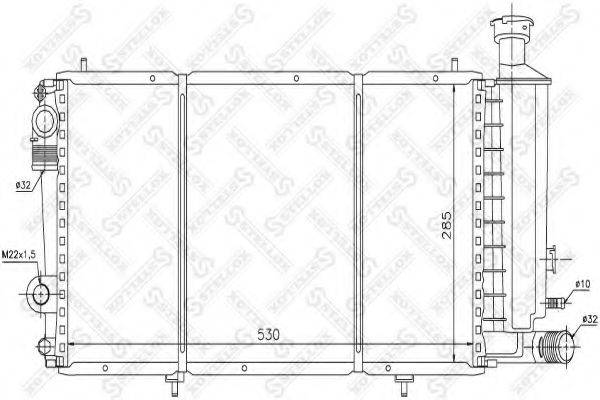 STELLOX 1025668SX Радіатор, охолодження двигуна