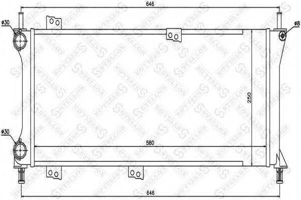 STELLOX 1025716SX Радіатор, охолодження двигуна