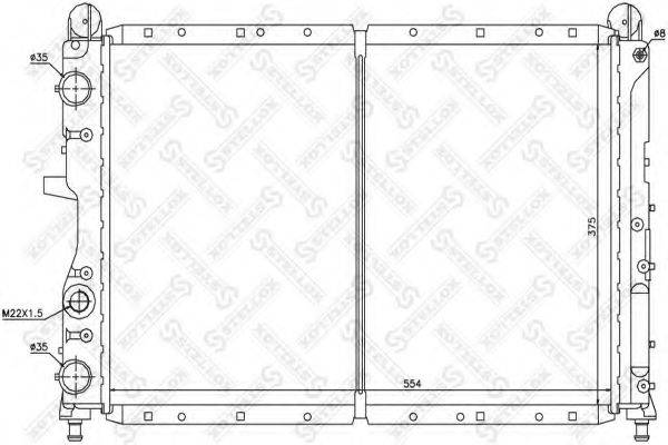 STELLOX 1025754SX Радіатор, охолодження двигуна