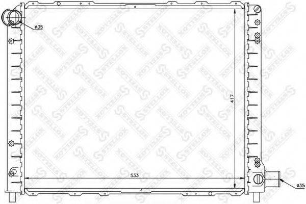 STELLOX 1025830SX Радіатор, охолодження двигуна