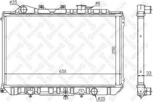 STELLOX 1025861SX Радіатор, охолодження двигуна