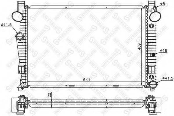 STELLOX 1025928SX Радіатор, охолодження двигуна