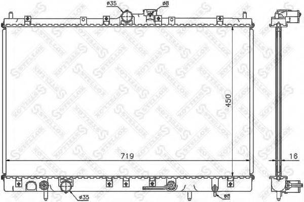 STELLOX 1025938SX Радіатор, охолодження двигуна