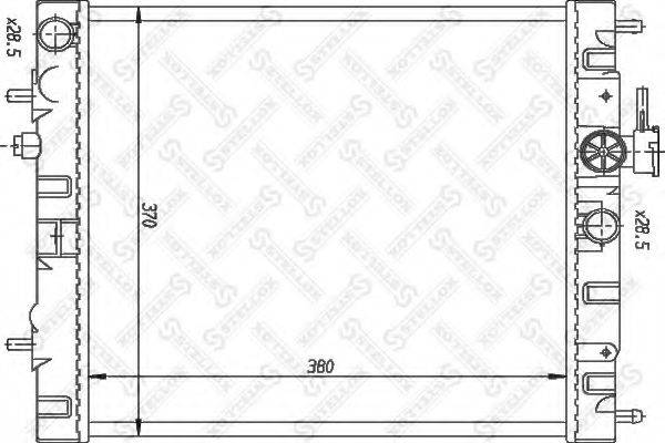 STELLOX 1025984SX Радіатор, охолодження двигуна