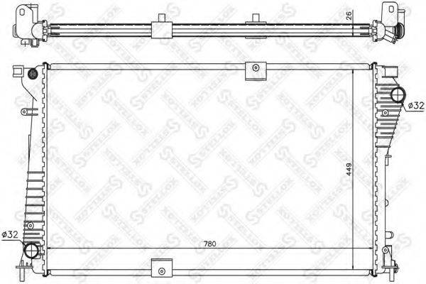 STELLOX 1026019SX Радіатор, охолодження двигуна