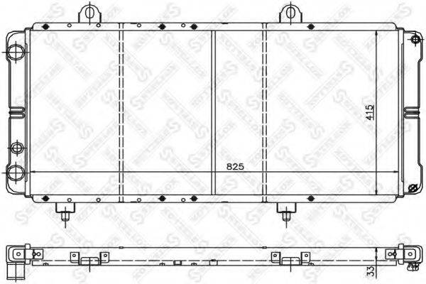 STELLOX 1026109SX Радіатор, охолодження двигуна