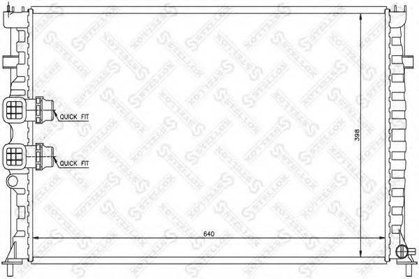 STELLOX 1026141SX Радіатор, охолодження двигуна