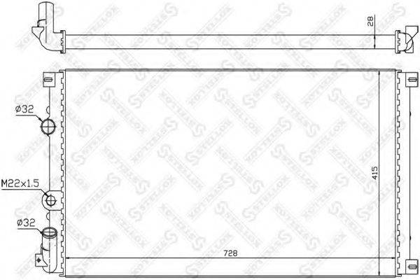 STELLOX 1026179SX Радіатор, охолодження двигуна