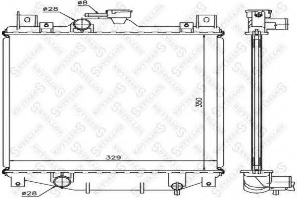 STELLOX 1026255SX Радіатор, охолодження двигуна