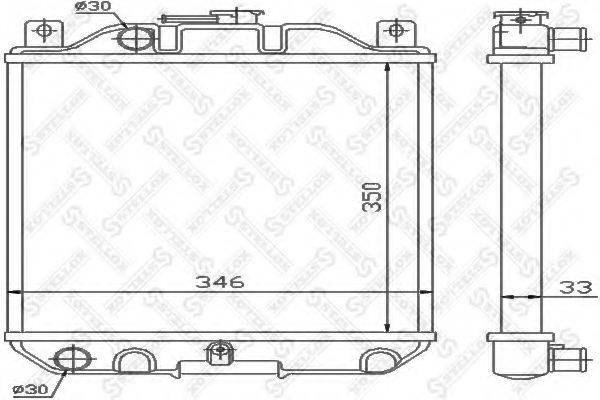 STELLOX 1026262SX Радіатор, охолодження двигуна