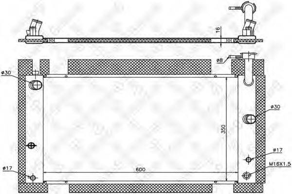 STELLOX 1026333SX Радіатор, охолодження двигуна