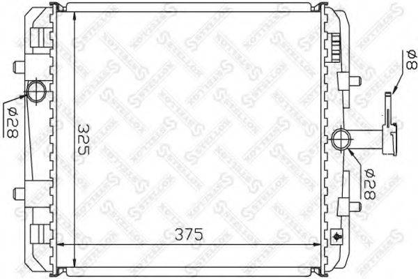 STELLOX 1026358SX Радіатор, охолодження двигуна