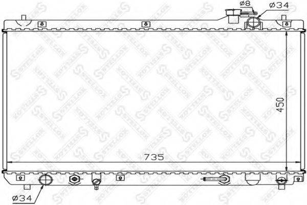 STELLOX 1026379SX Радіатор, охолодження двигуна