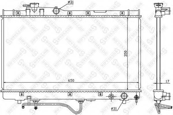 STELLOX 1026382SX Радіатор, охолодження двигуна