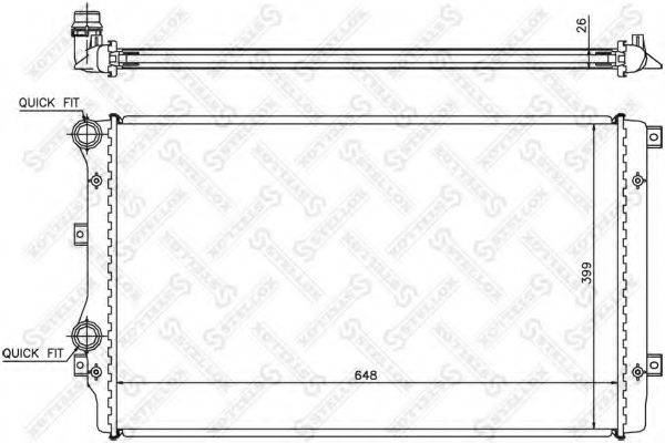 STELLOX 1026428SX Радіатор, охолодження двигуна