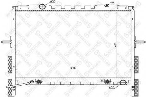 STELLOX 1026494SX Радіатор, охолодження двигуна