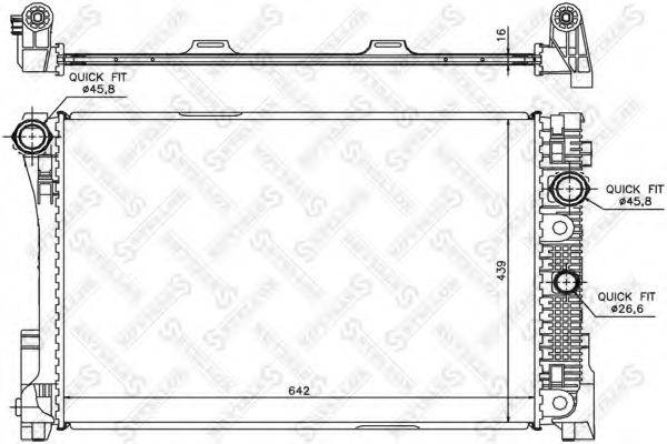 STELLOX 1026557SX Радіатор, охолодження двигуна