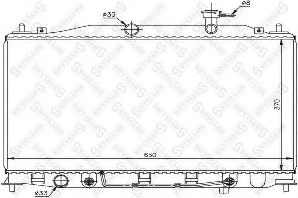 STELLOX 1026610SX Радіатор, охолодження двигуна