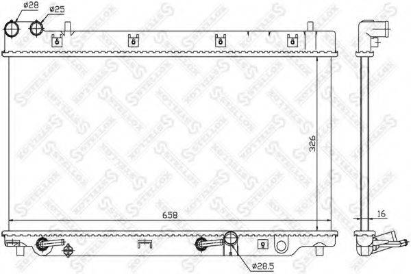 STELLOX 1026664SX Радіатор, охолодження двигуна