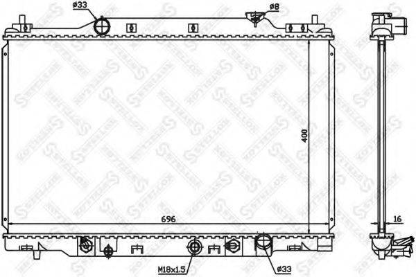 STELLOX 1026665SX Радіатор, охолодження двигуна