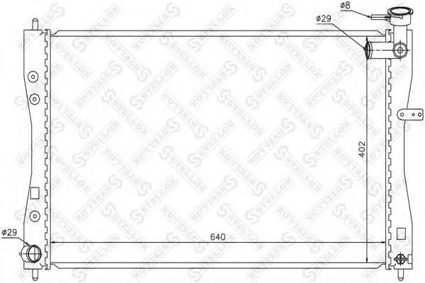STELLOX 1026697SX Радіатор, охолодження двигуна