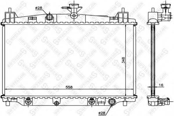 STELLOX 1026700SX Радіатор, охолодження двигуна