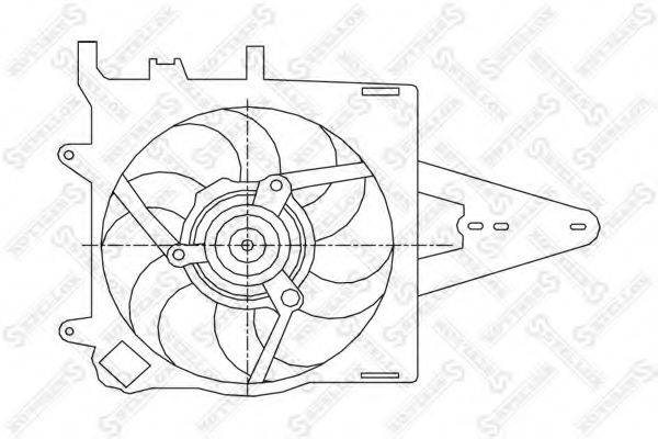 STELLOX 2999086SX Вентилятор, охолодження двигуна