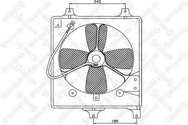 STELLOX 2999130SX Вентилятор, охолодження двигуна