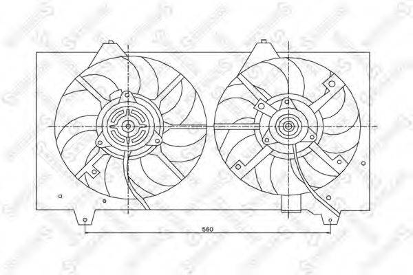STELLOX 2999145SX Вентилятор, охолодження двигуна