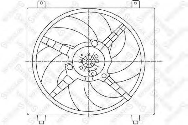 STELLOX 2999182SX Вентилятор, охолодження двигуна