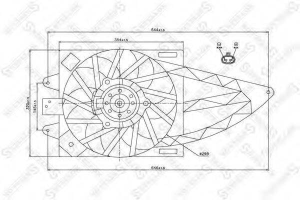 STELLOX 2999375SX Вентилятор, охолодження двигуна