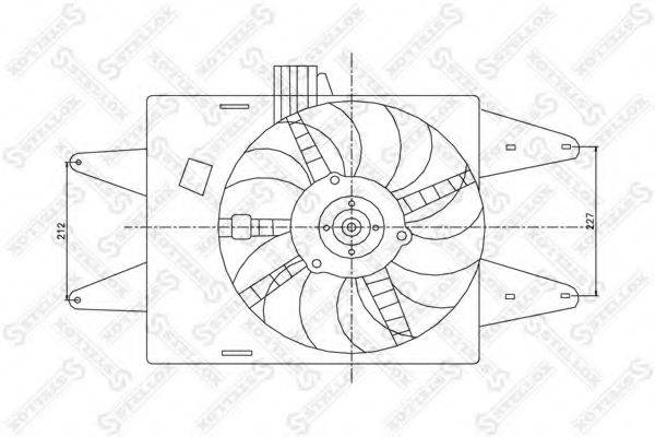 STELLOX 2999406SX Вентилятор, охолодження двигуна