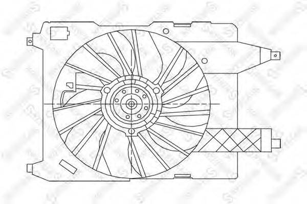 STELLOX 2999410SX Вентилятор, охолодження двигуна