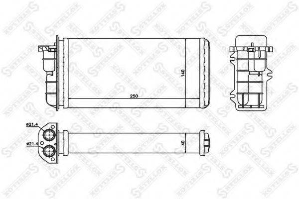 STELLOX 1035008SX Теплообмінник, опалення салону