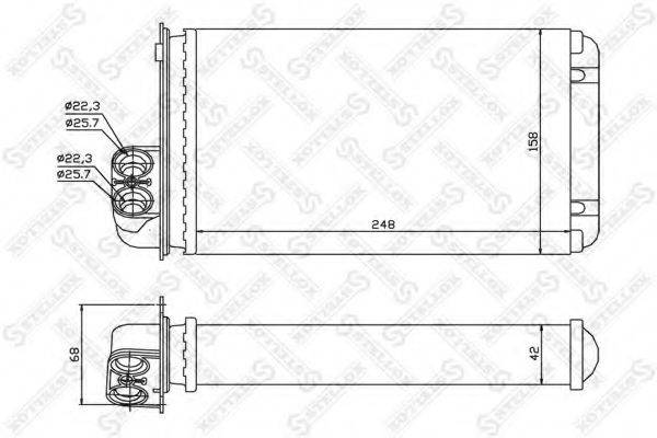 STELLOX 1035042SX Теплообмінник, опалення салону