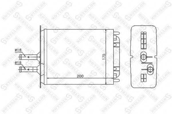 STELLOX 1035053SX Теплообмінник, опалення салону