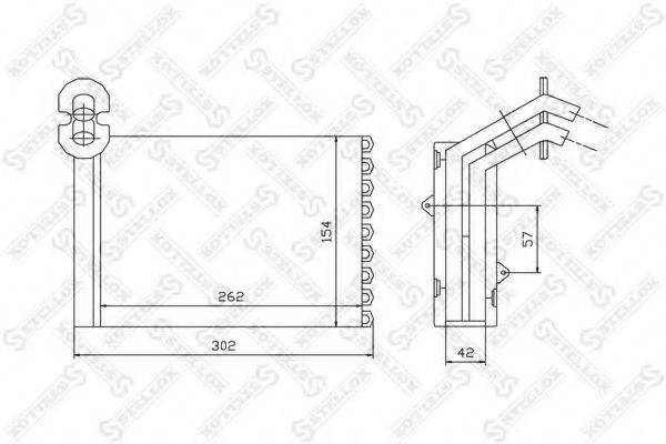 STELLOX 1035075SX Теплообмінник, опалення салону