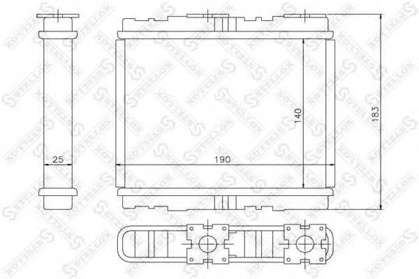 STELLOX 1035094SX Теплообмінник, опалення салону