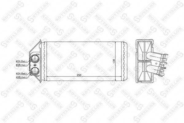 STELLOX 1035095SX Теплообмінник, опалення салону