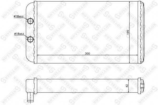 STELLOX 1035098SX Теплообмінник, опалення салону