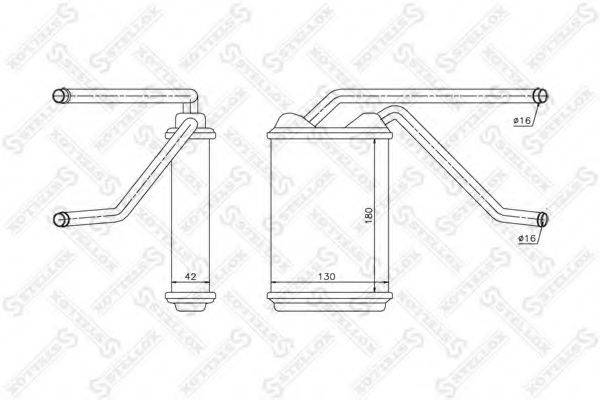 STELLOX 1035104SX Теплообмінник, опалення салону