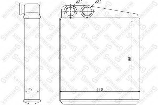 STELLOX 1035117SX Теплообмінник, опалення салону