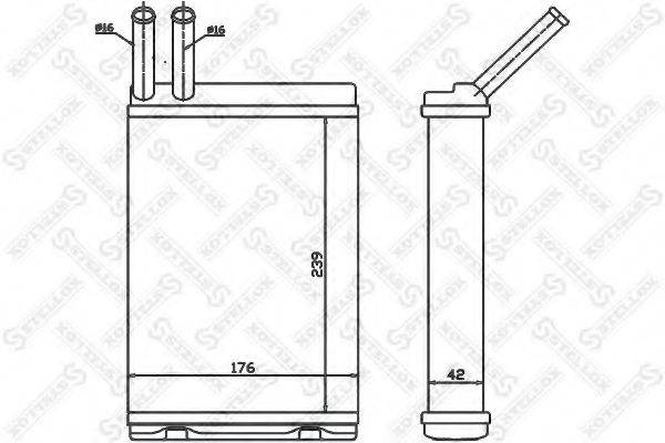 STELLOX 1035129SX Теплообмінник, опалення салону