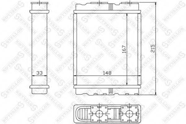 STELLOX 1035136SX Теплообмінник, опалення салону