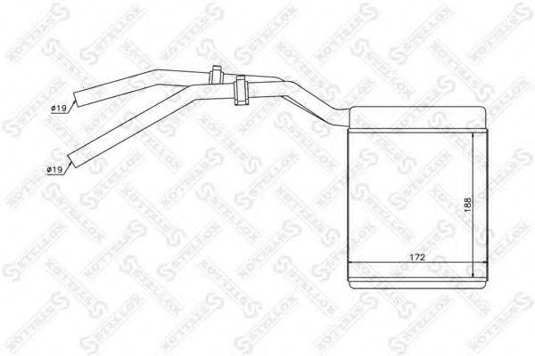 STELLOX 1035137SX Теплообмінник, опалення салону